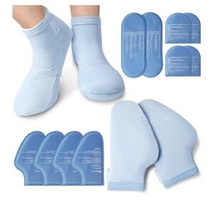 Relaxcoo...Cooling Gel Therapy Socks and Gloves Set - Purple